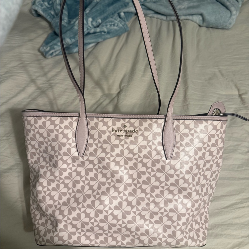 Kate Spade White Floral Tote Bag